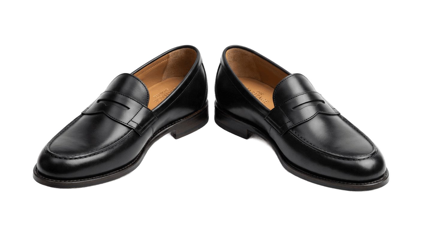 Black Penny Loafers