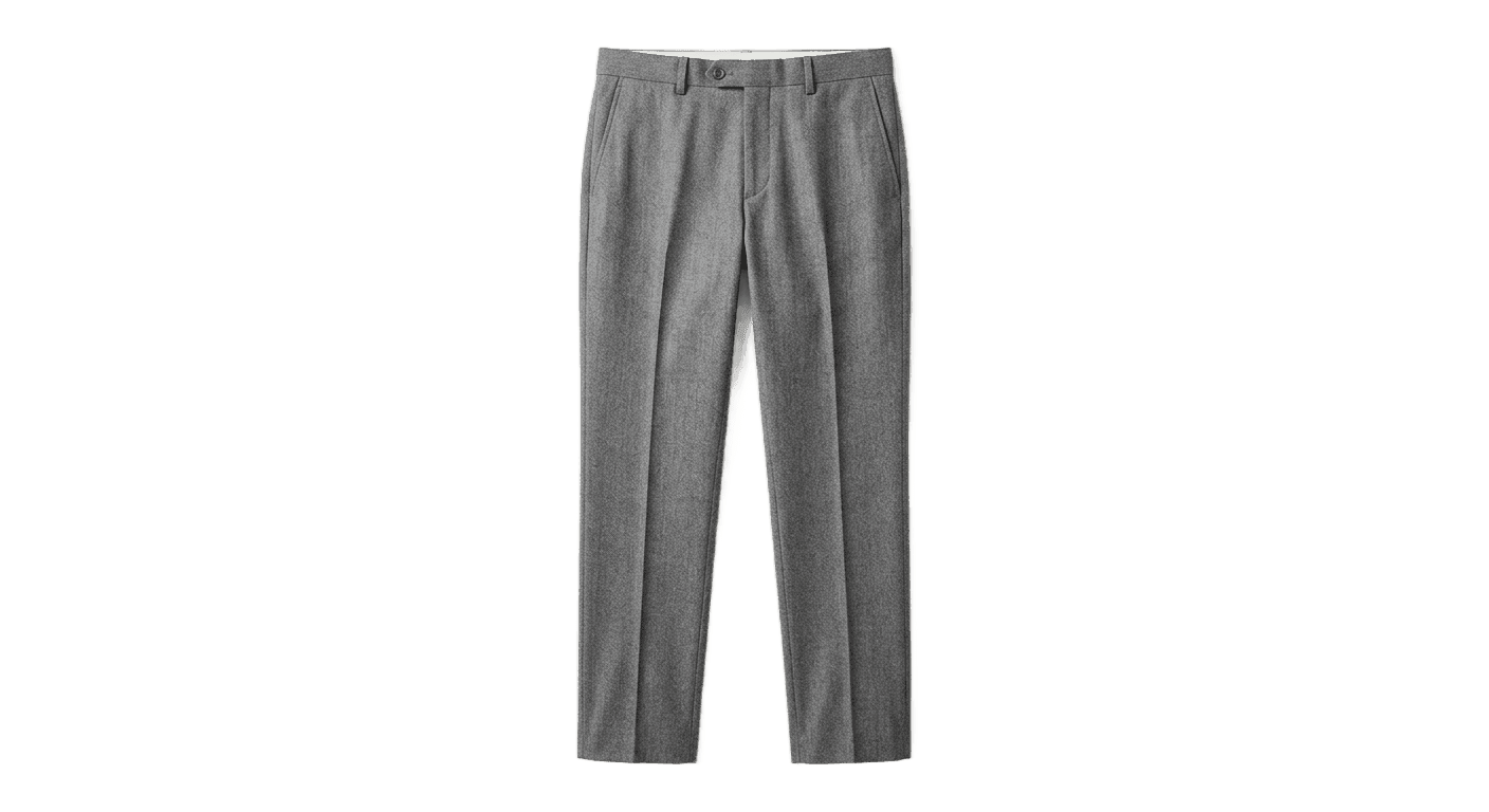 Grey Wool Trousers