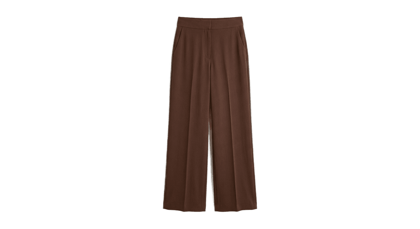 Chocolate Wide-Leg Trousers