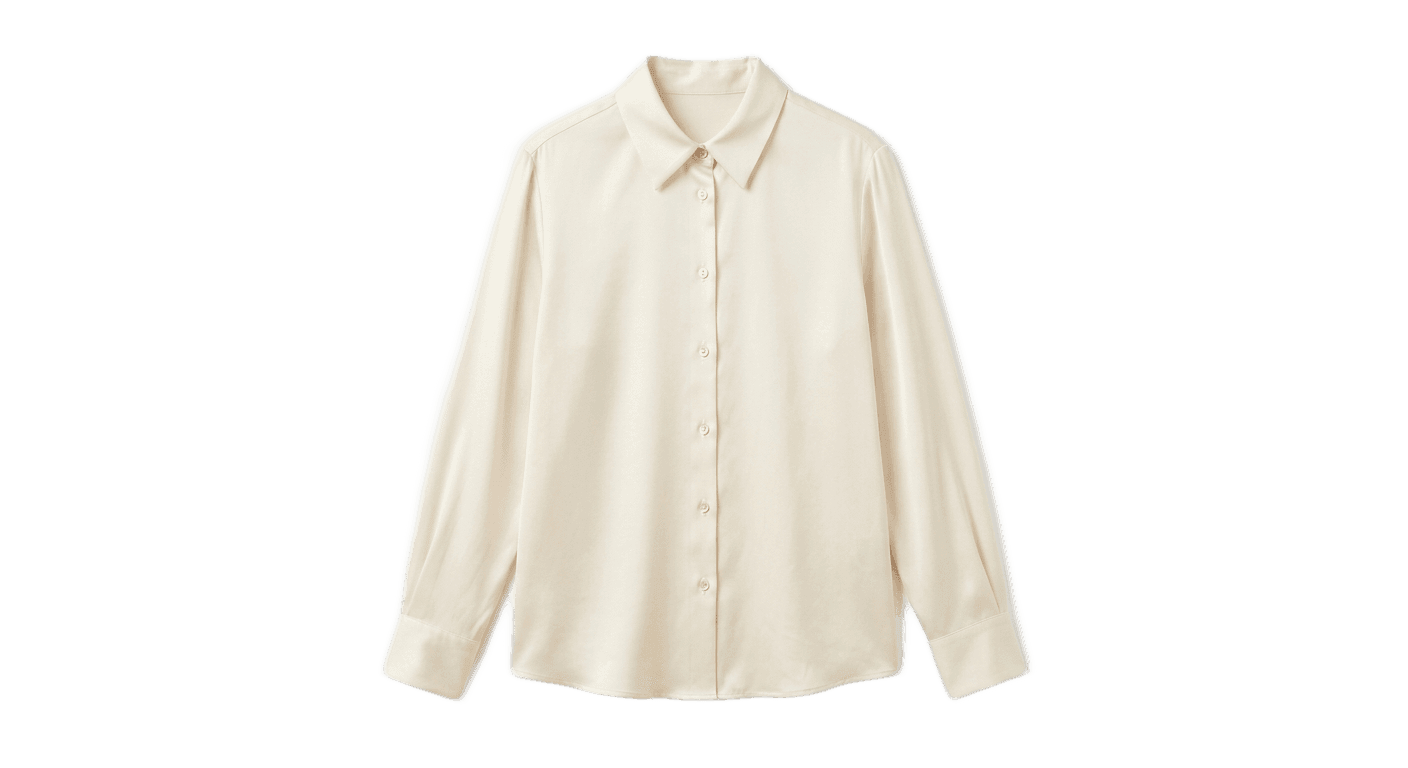 Cream Silk Blouse